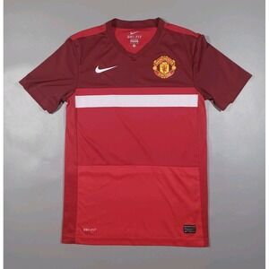 Manchester‎ United Jersey Mens S Red Nike Authentic Dri Fit